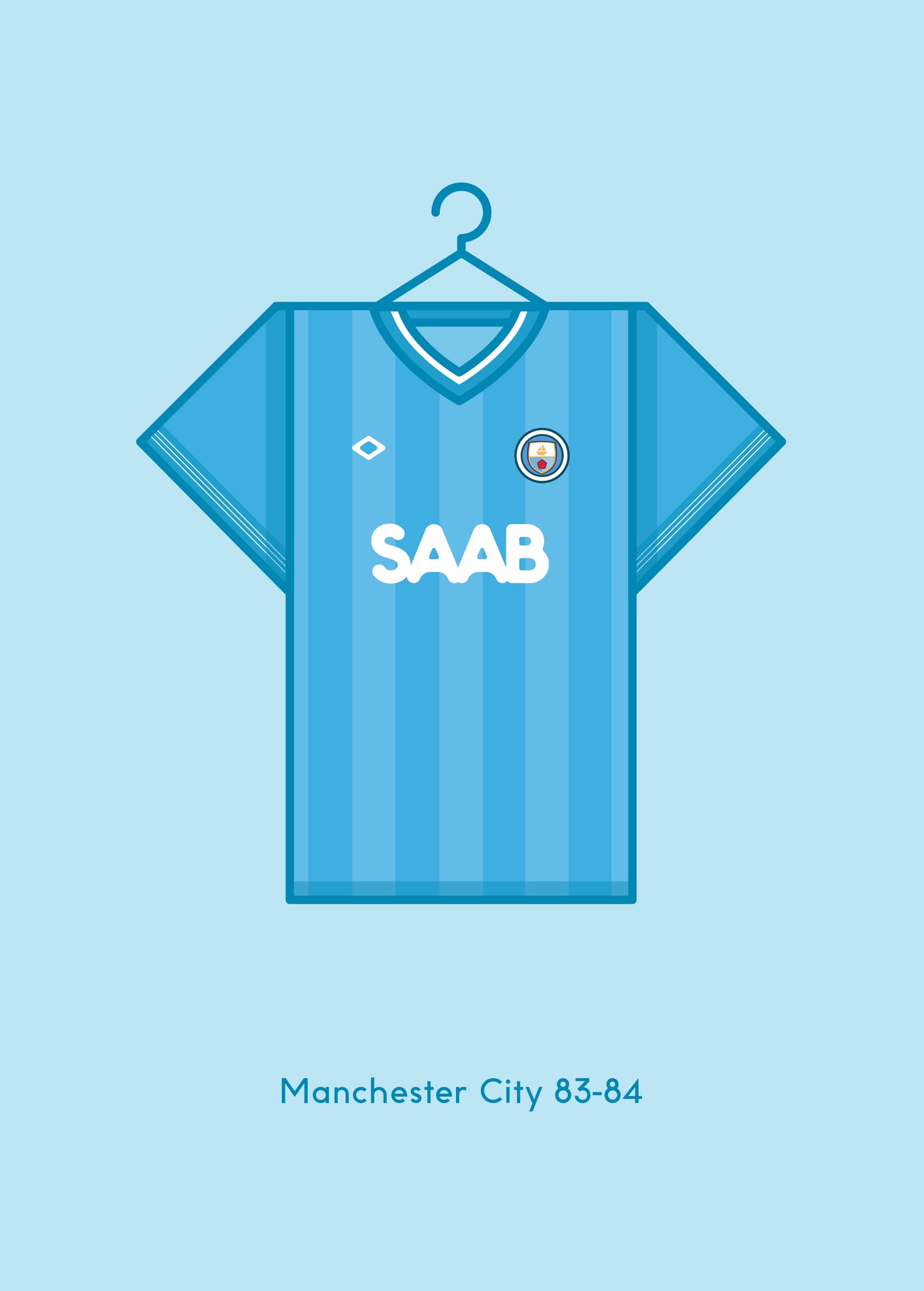 Manchester City 1983 - 84 Home Kit