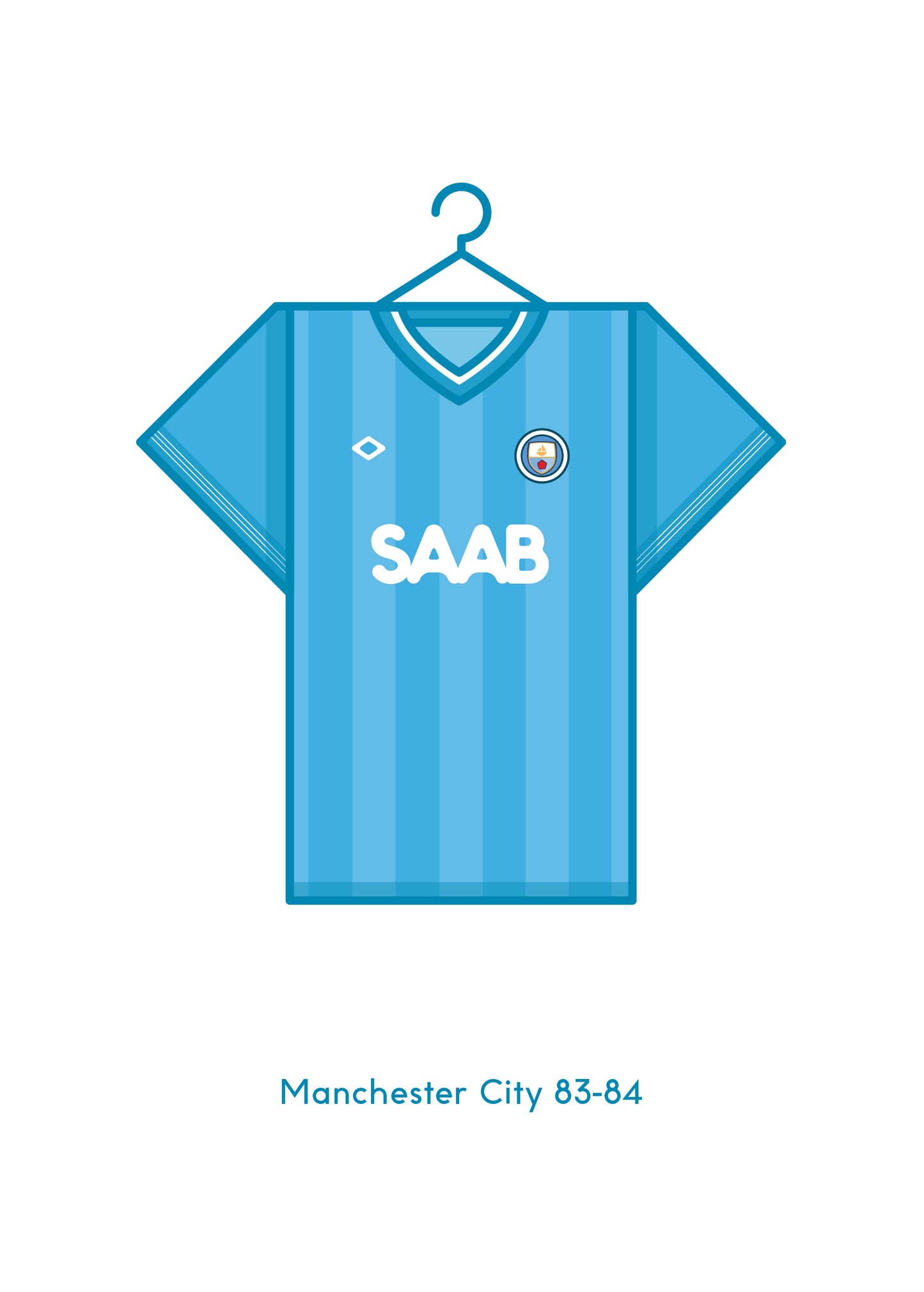 Manchester City 1983 - 84 Home Kit