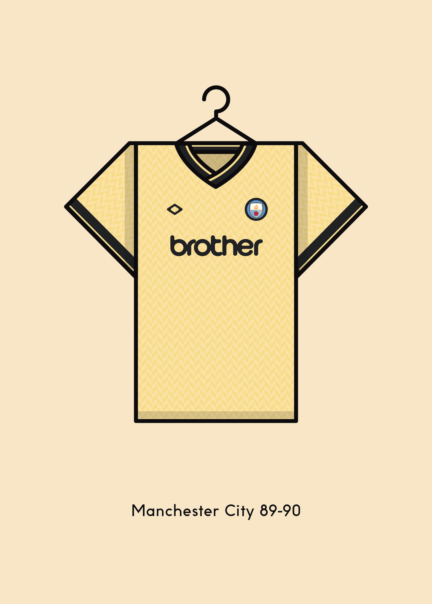 Manchester City 1989 - 90 Third Kit