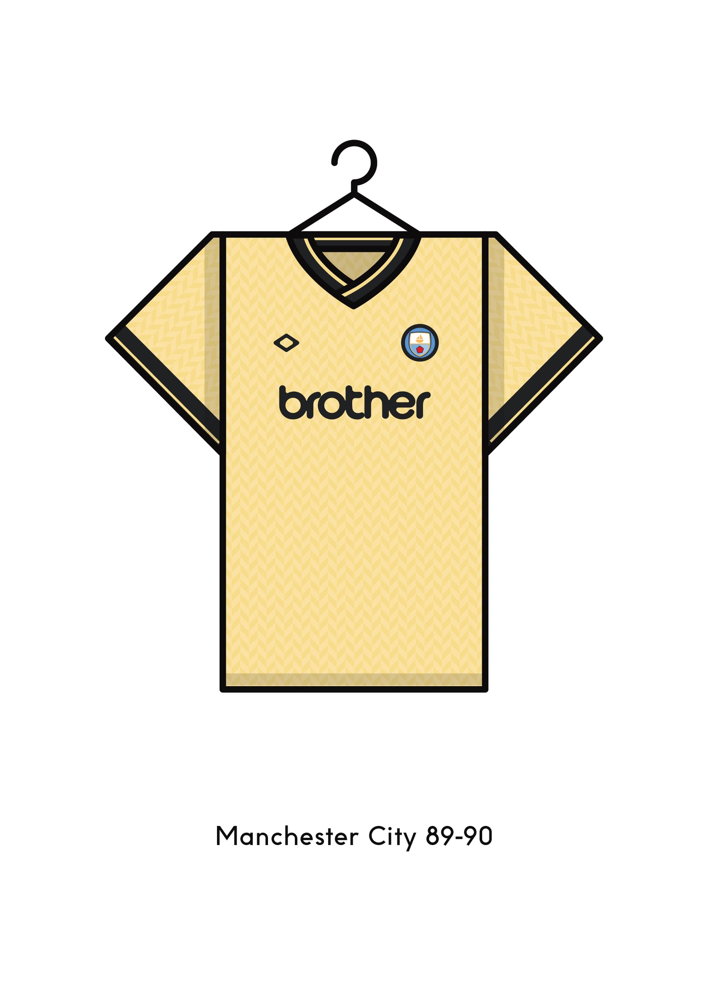 Manchester City 1989 - 90 Third Kit