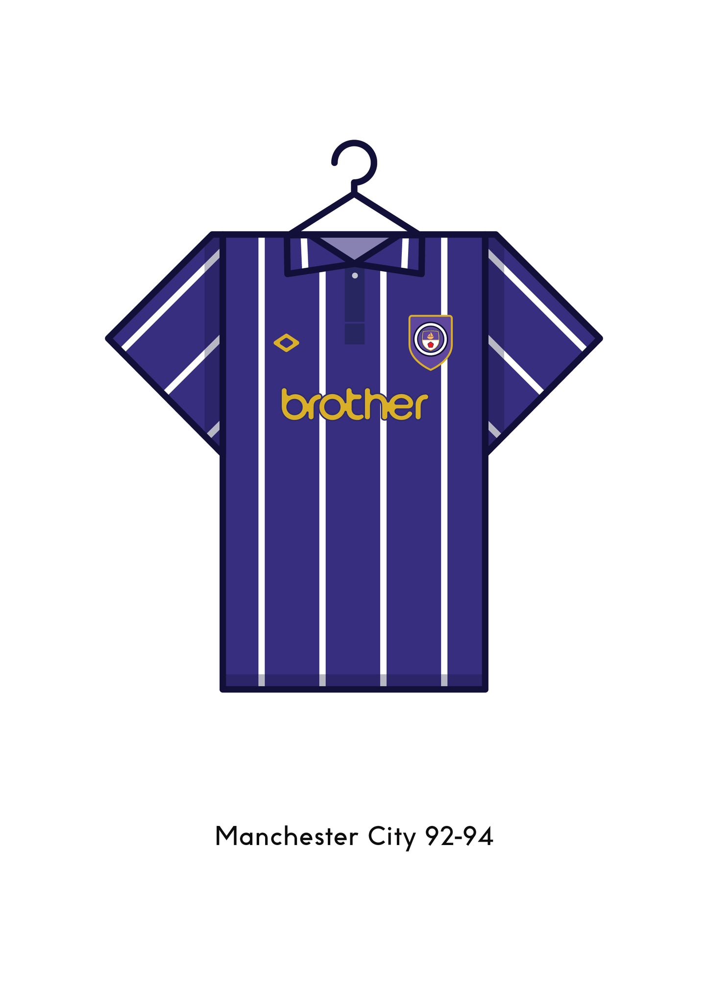 Manchester City 1992 - 94 Away Kit