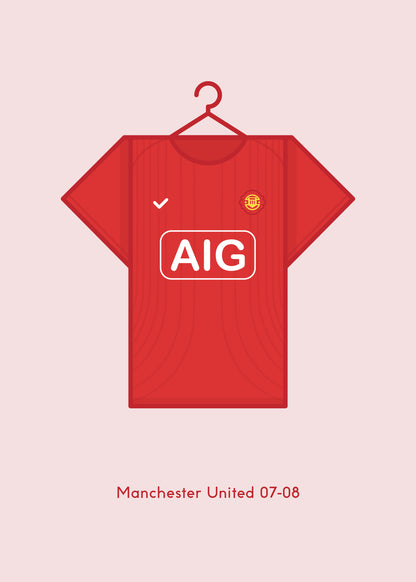 Manchester United 2007-08 Home Kit