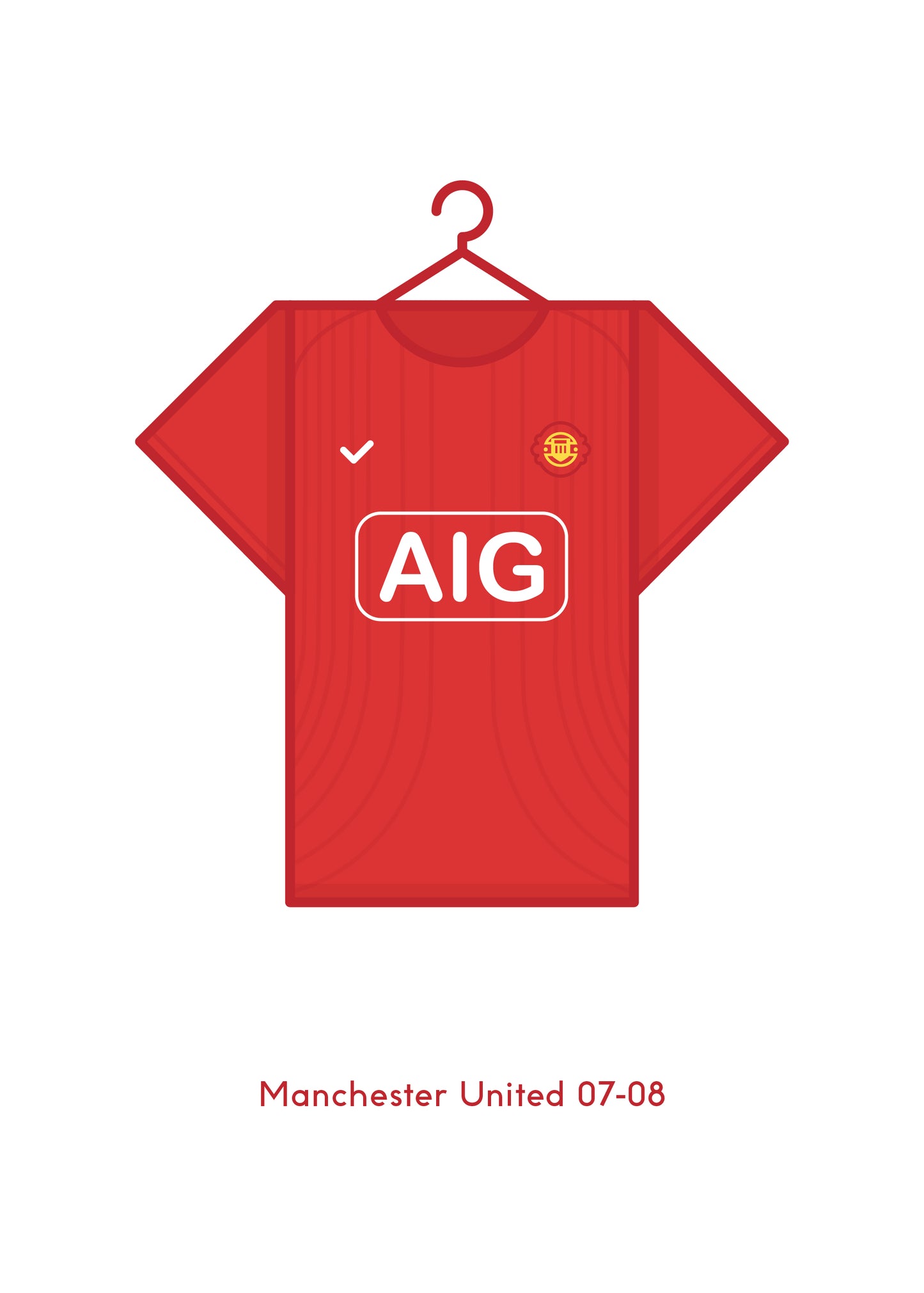 Manchester United 2007-08 Home Kit