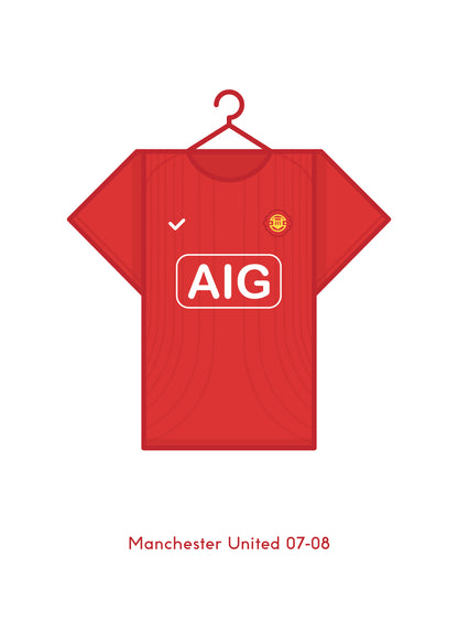 Manchester United 2007-08 Home Kit