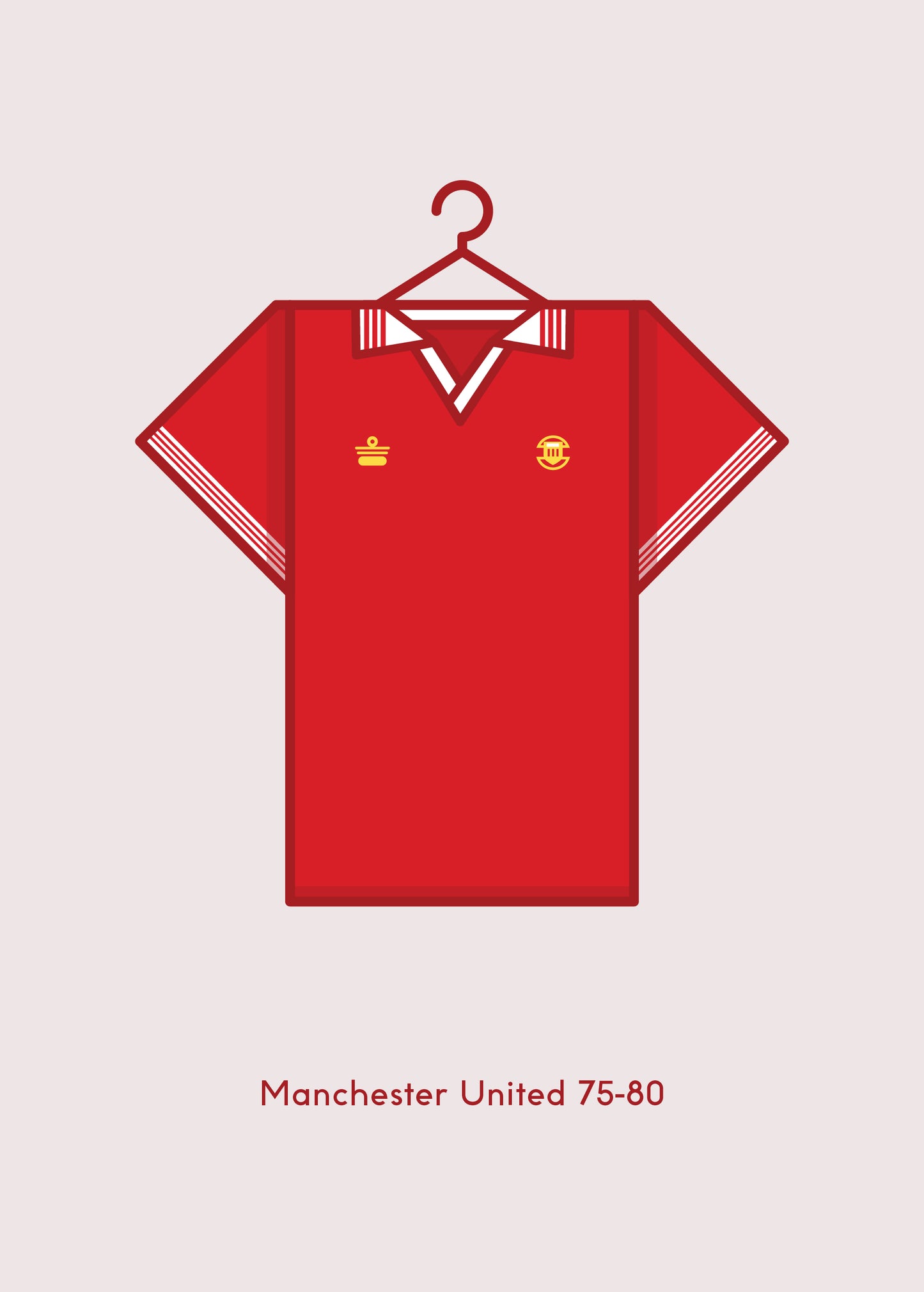 Manchester United 1975 - 80 Home Kit