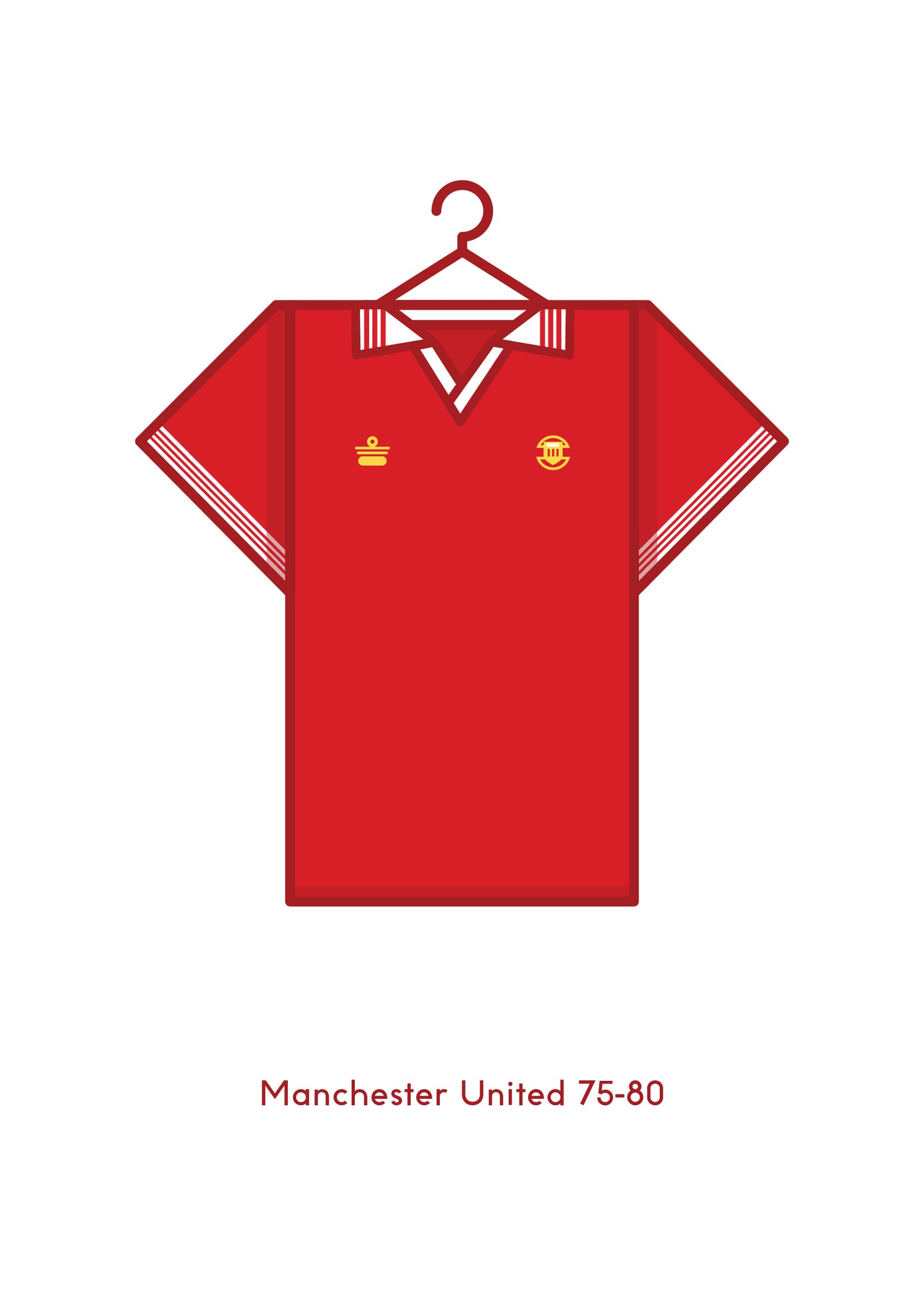 Manchester United 1975 - 80 Home Kit