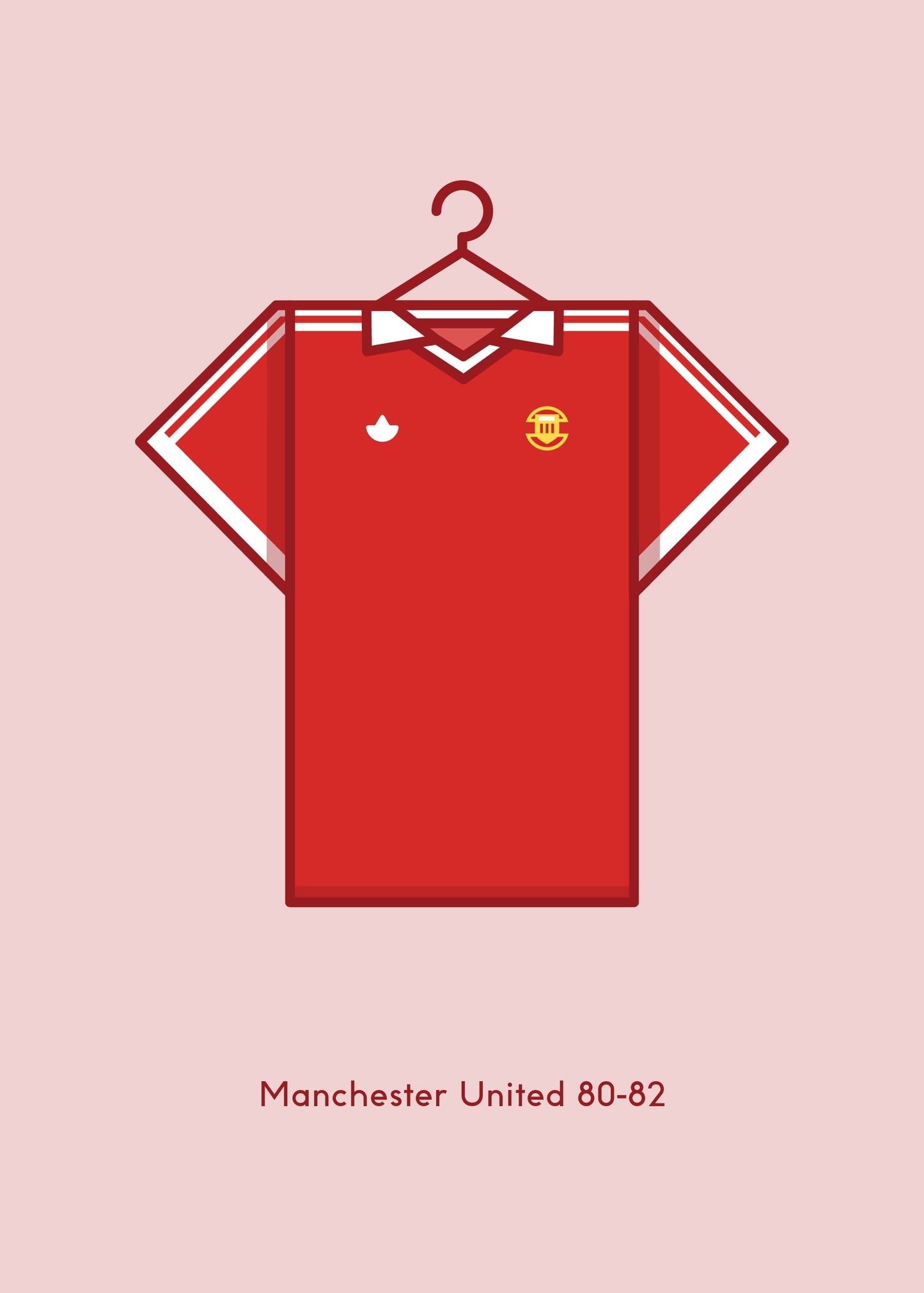 Manchester United 1980 - 82 Home Kit