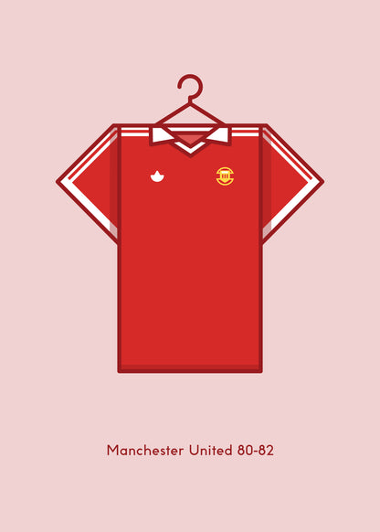 Manchester United 1980 - 82 Home Kit