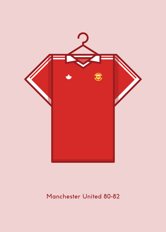 Manchester United 1980 - 82 Home Kit