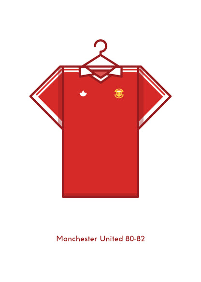 Manchester United 1980 - 82 Home Kit