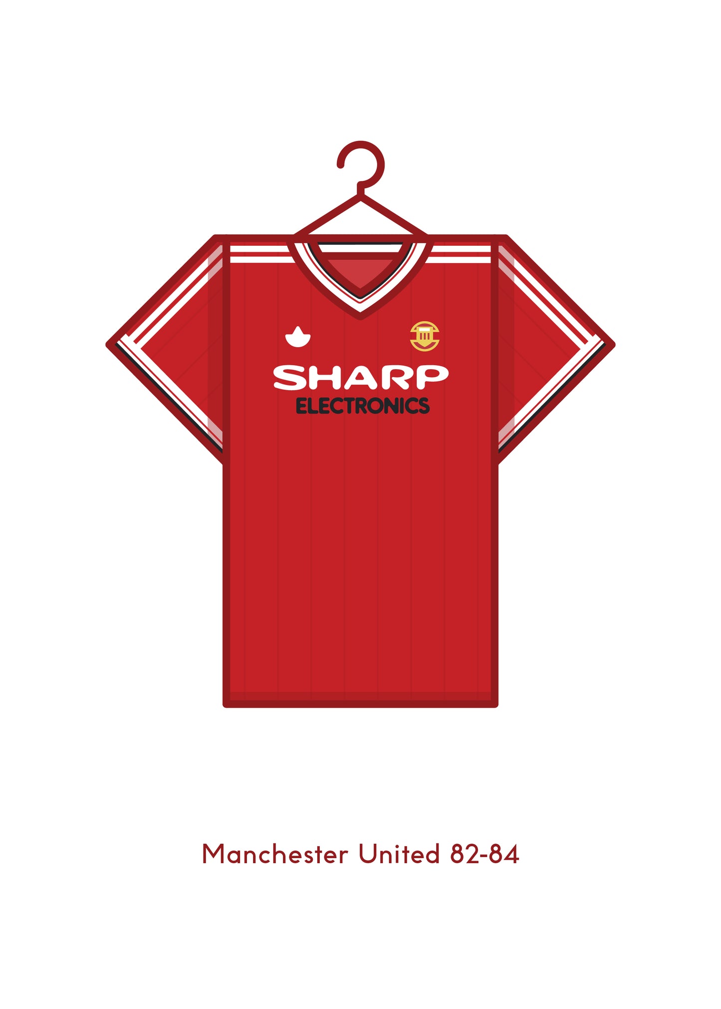 Manchester United 1982 - 84 Home Kit