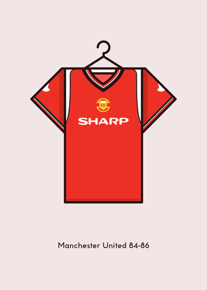 Manchester United 1984 - 86 Home Kit