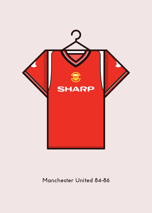 Manchester United 1984 - 86 Home Kit