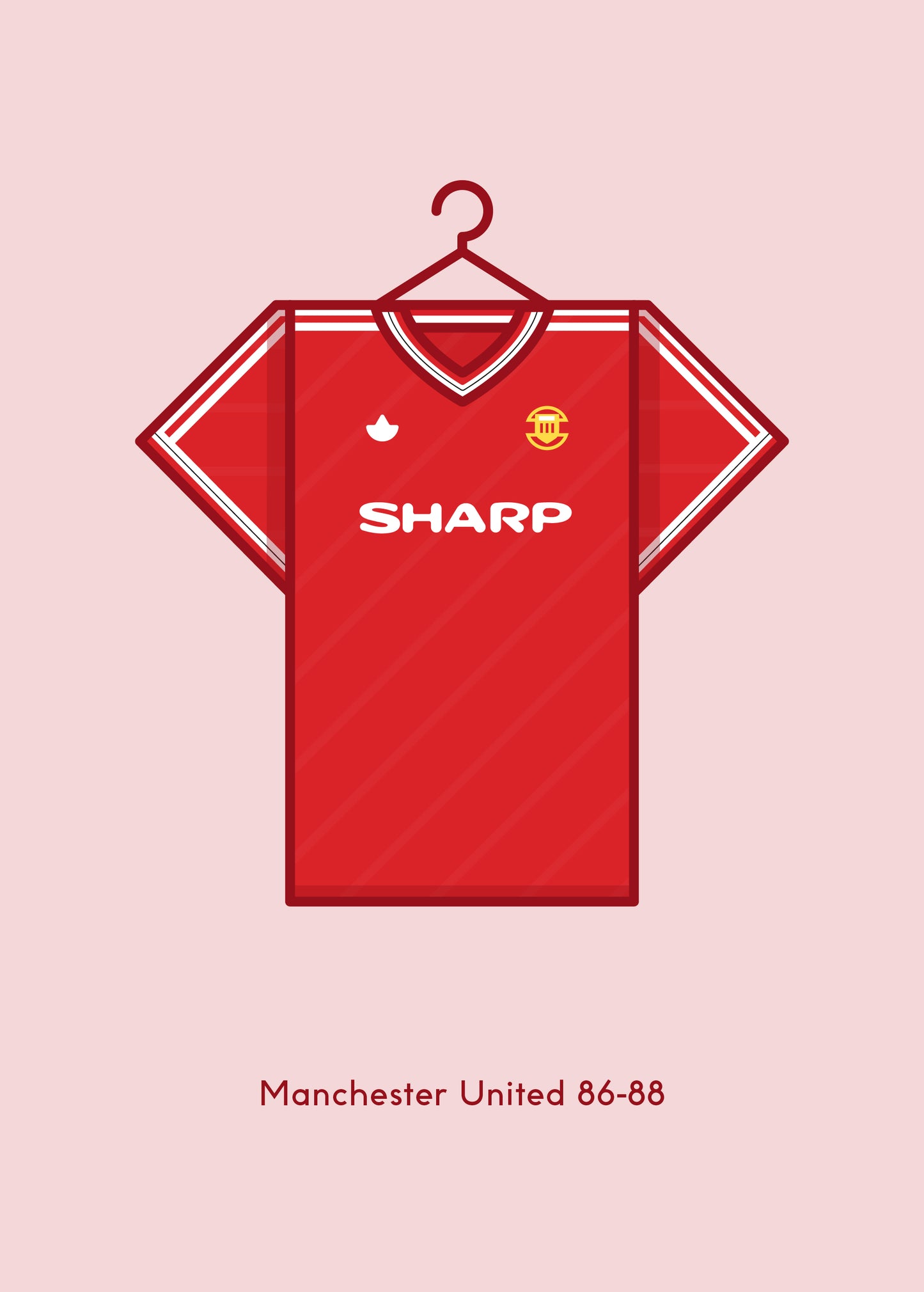 Manchester United 1986 - 88 Home Kit