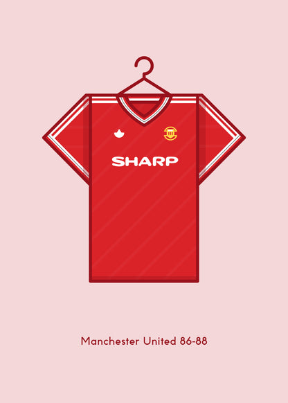 Manchester United 1986 - 88 Home Kit