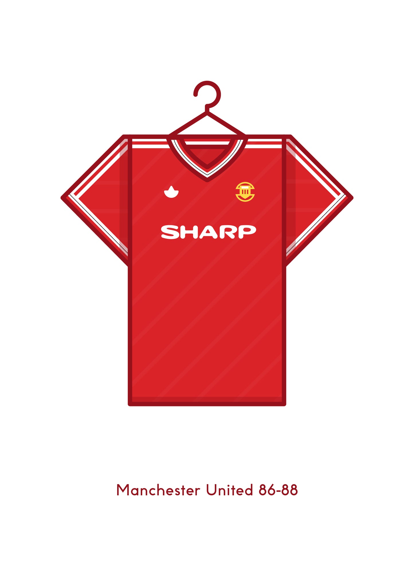 Manchester United 1986 - 88 Home Kit