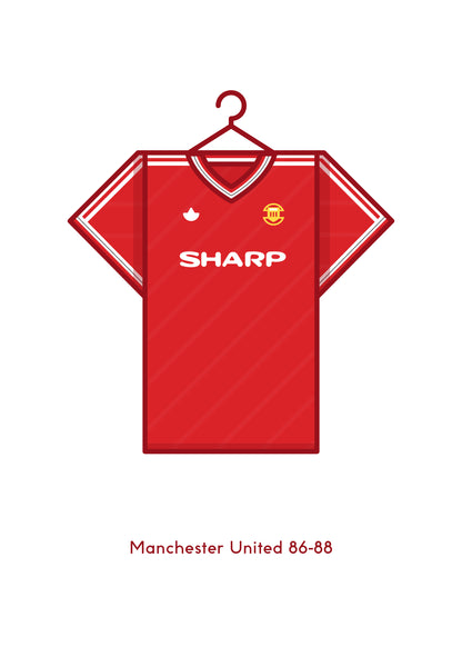 Manchester United 1986 - 88 Home Kit