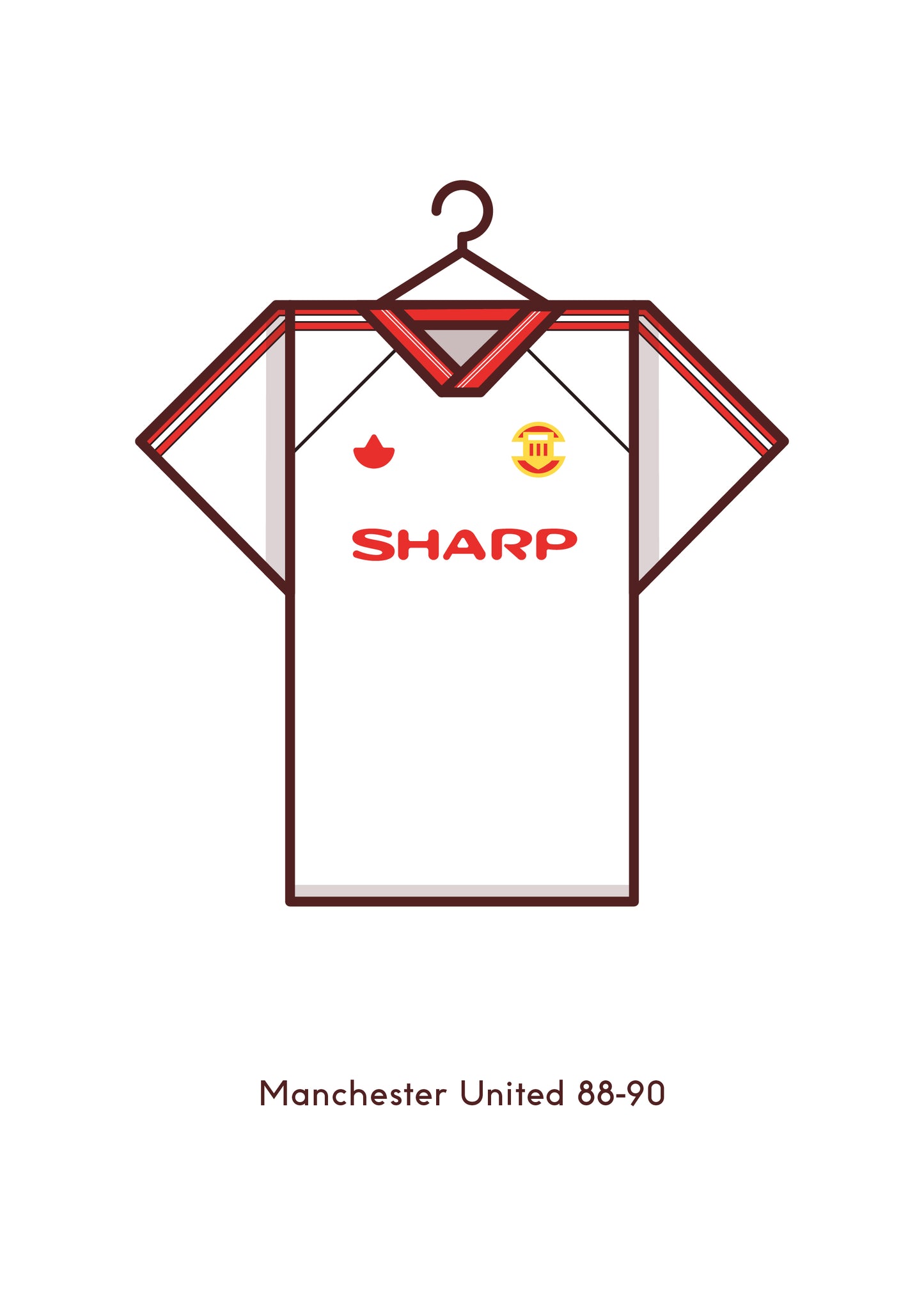 Manchester United 1988 - 90 Away Kit