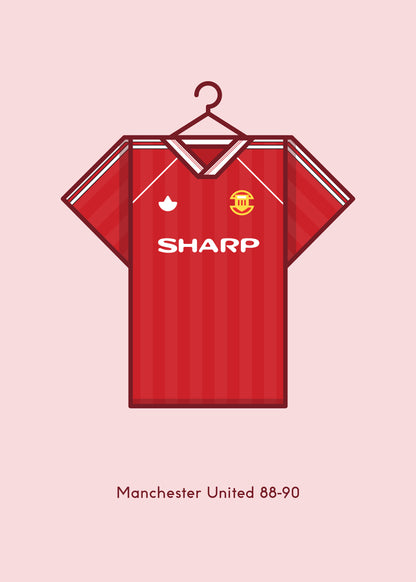 Manchester United 1988 - 90 Home Kit