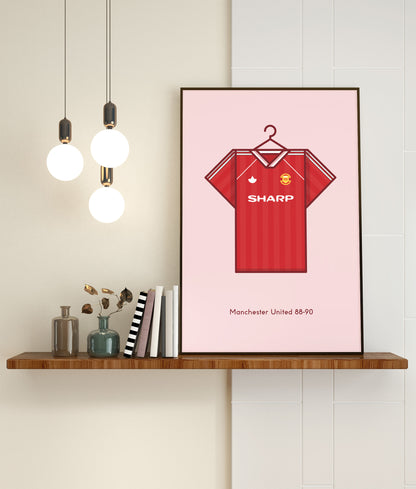 Manchester United 1988 - 90 Home Kit