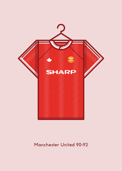 Manchester United 1990 - 92 Home Kit