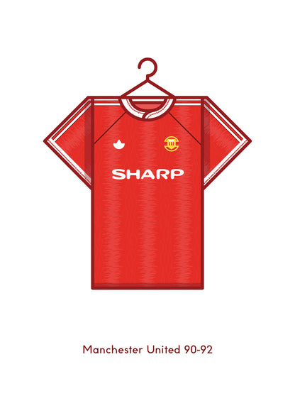 Manchester United 1990 - 92 Home Kit