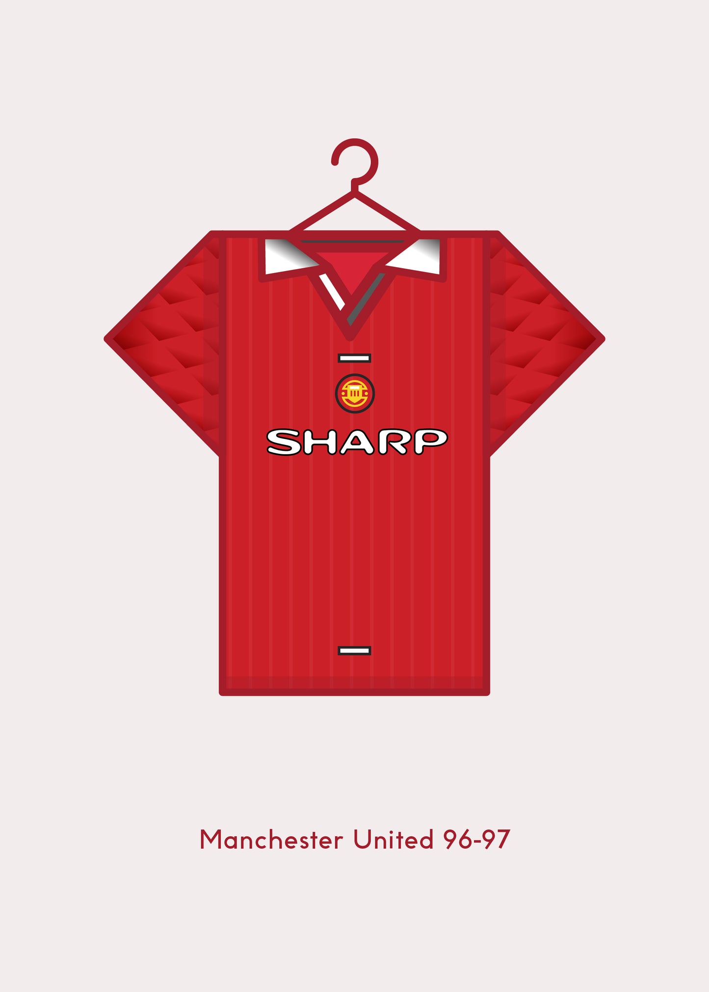 Manchester United 1996 - 97 Home Kit