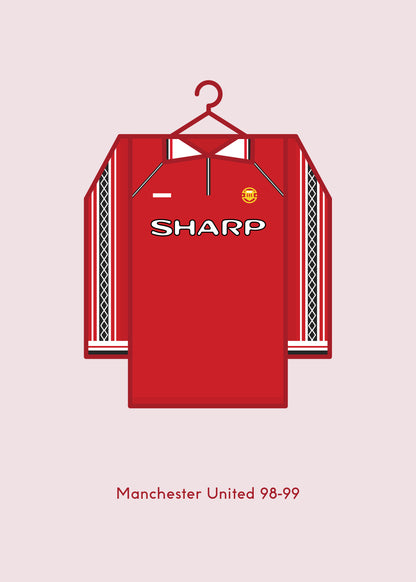 Manchester United 1998 - 99 Home Kit