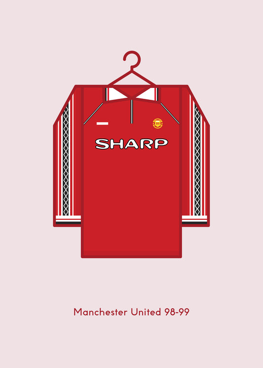 Manchester United 1998 - 99 Home Kit