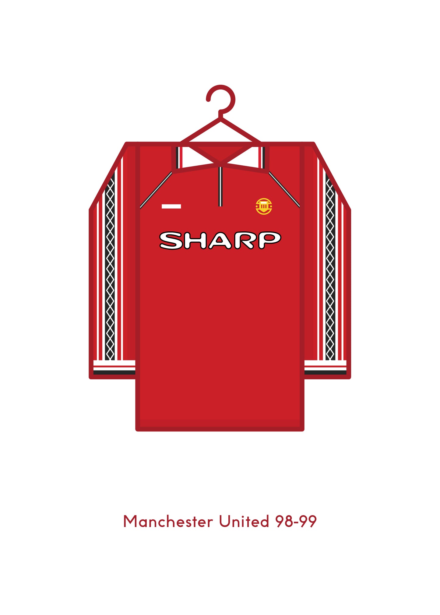 Manchester United 1998 - 99 Home Kit