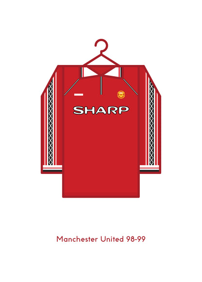 Manchester United 1998 - 99 Home Kit