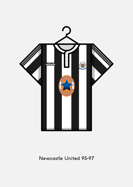 Newcastle United 1995-97 Home Kit