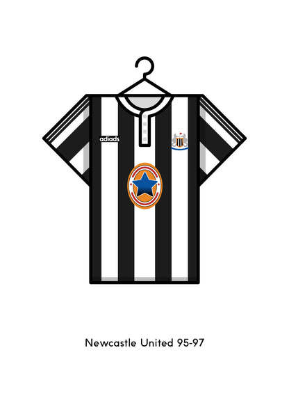 Newcastle United 1995-97 Home Kit