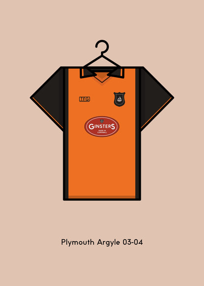 Plymouth Argyle 2003-04 Away Football Kit