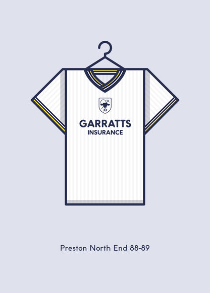 Preston North End 1988 - 89 Home Kit