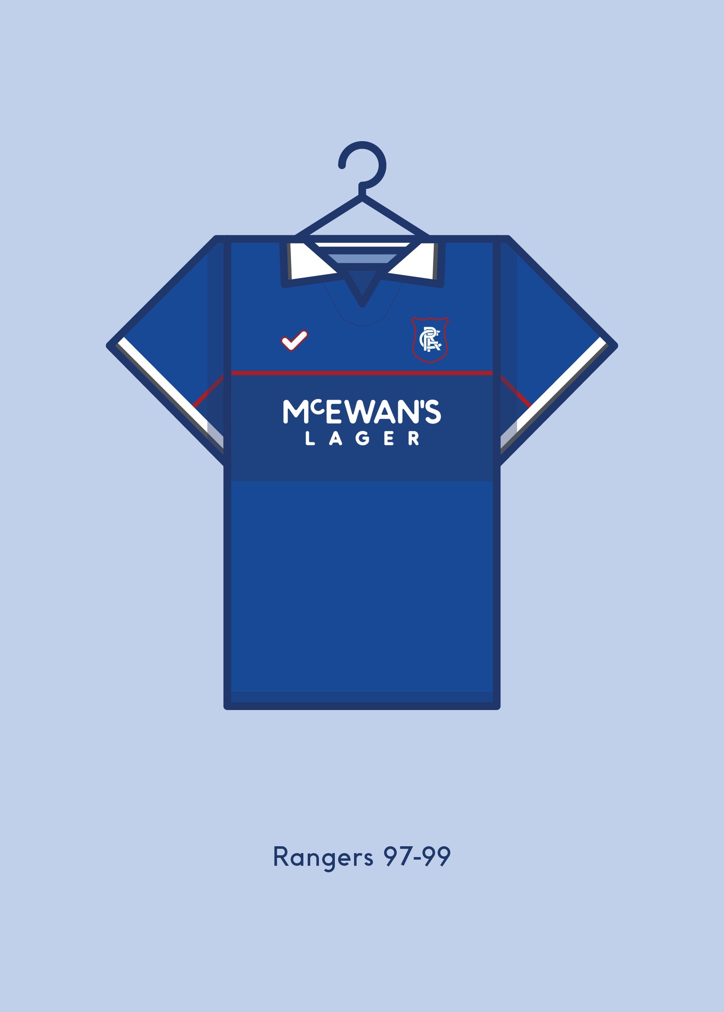 Rangers 1997-99 Home Kit