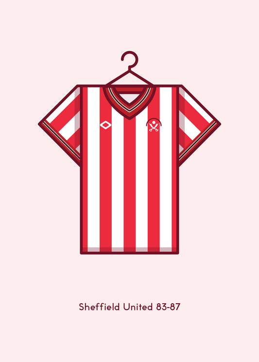 Sheffield United 1983-87 Home Football Kit