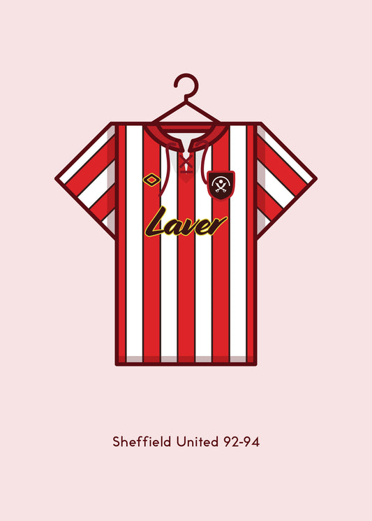 Sheffield United 1992-94 Home Football Kit