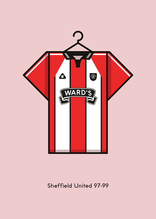 Sheffield United 1997-99 Home Football Kit