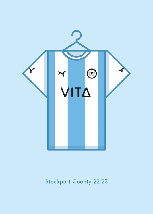 Stockport County 2022 - 23 Away Kit