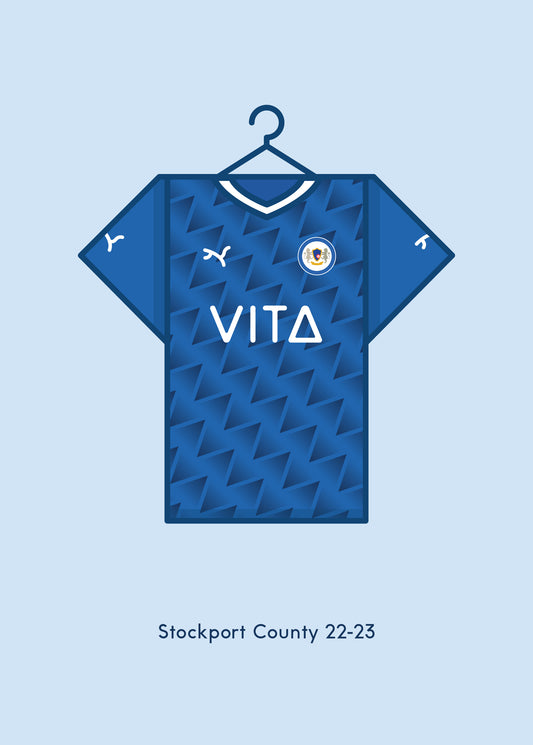 Stockport County 2022 - 23 Home Kit