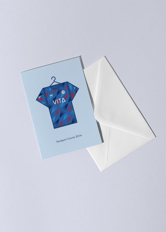 Stockport County 2023-24 Home Kit Greetings Card