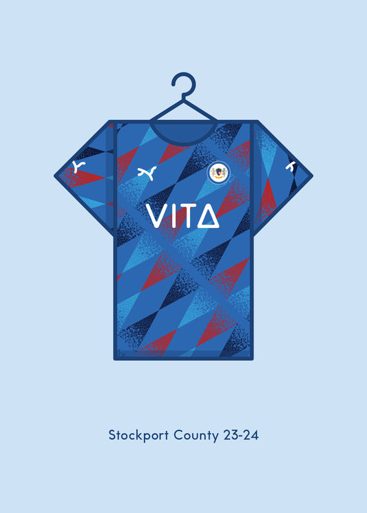 Stockport County 2023- 24 Home Kit