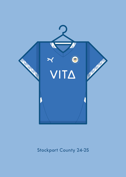 Stockport County 2024- 25 Home Kit