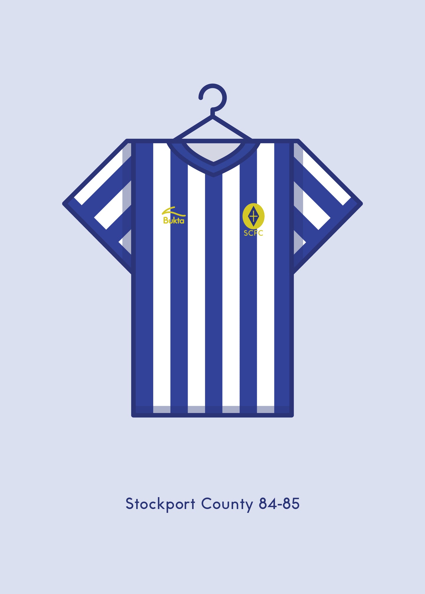 Stockport County 1984 - 85 Home Kit