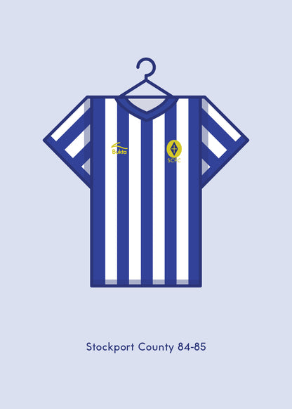 Stockport County 1984 - 85 Home Kit