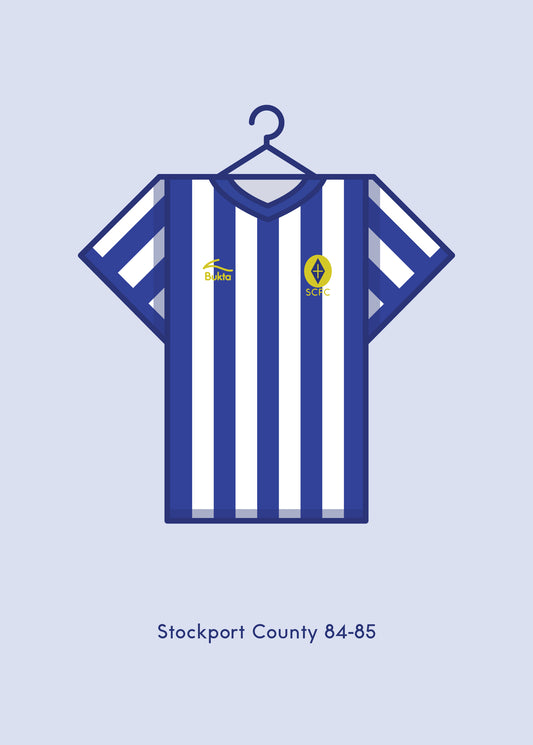 Stockport County 1984 - 85 Home Kit