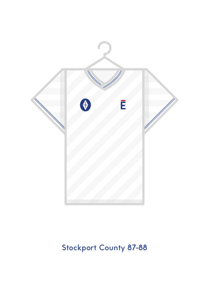 Stockport County 1987 - 88 Home Kit