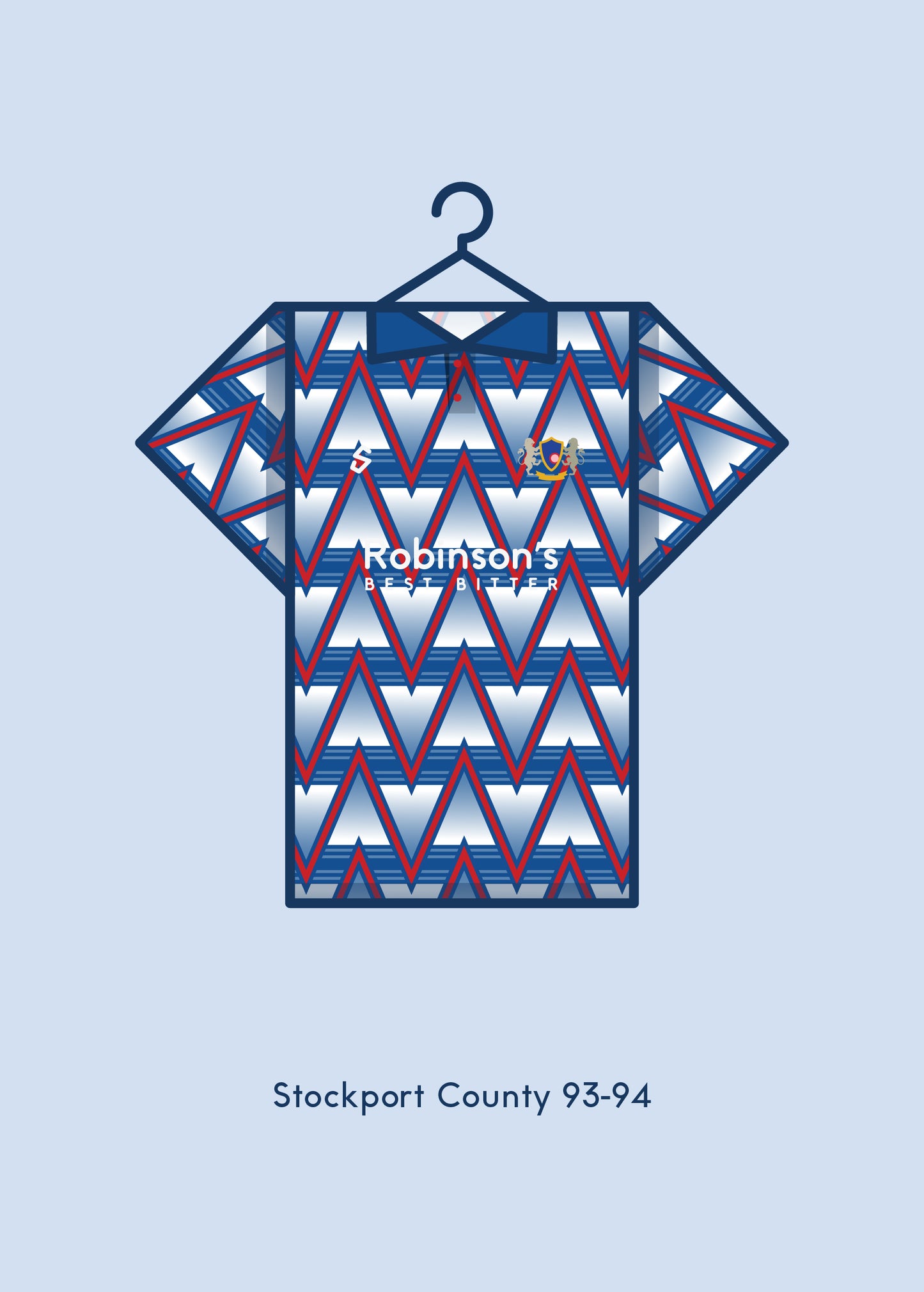 Stockport County 1993 - 94 Home Kit