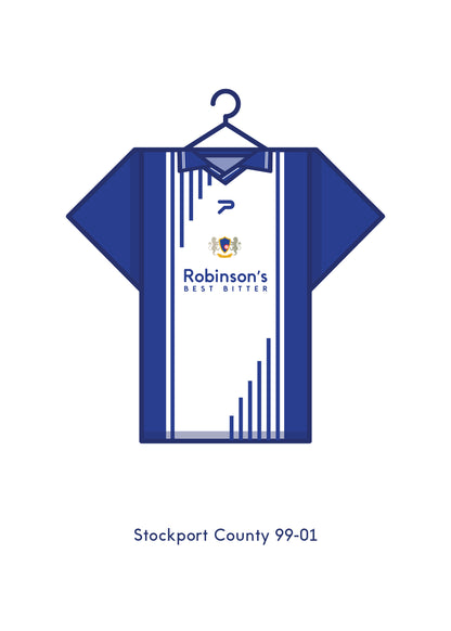 Stockport County 1999 - 2001 Home Kit